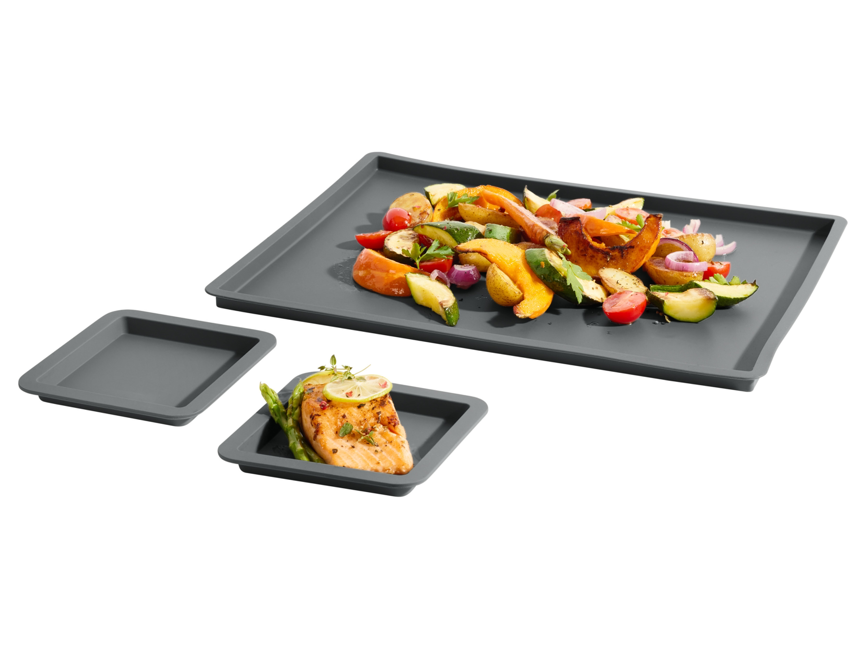 SILVERCREST® Silikon-Riegelformen-Set / Silikon-Backmatten-Set (Backmatte 3er Set) Bild 2