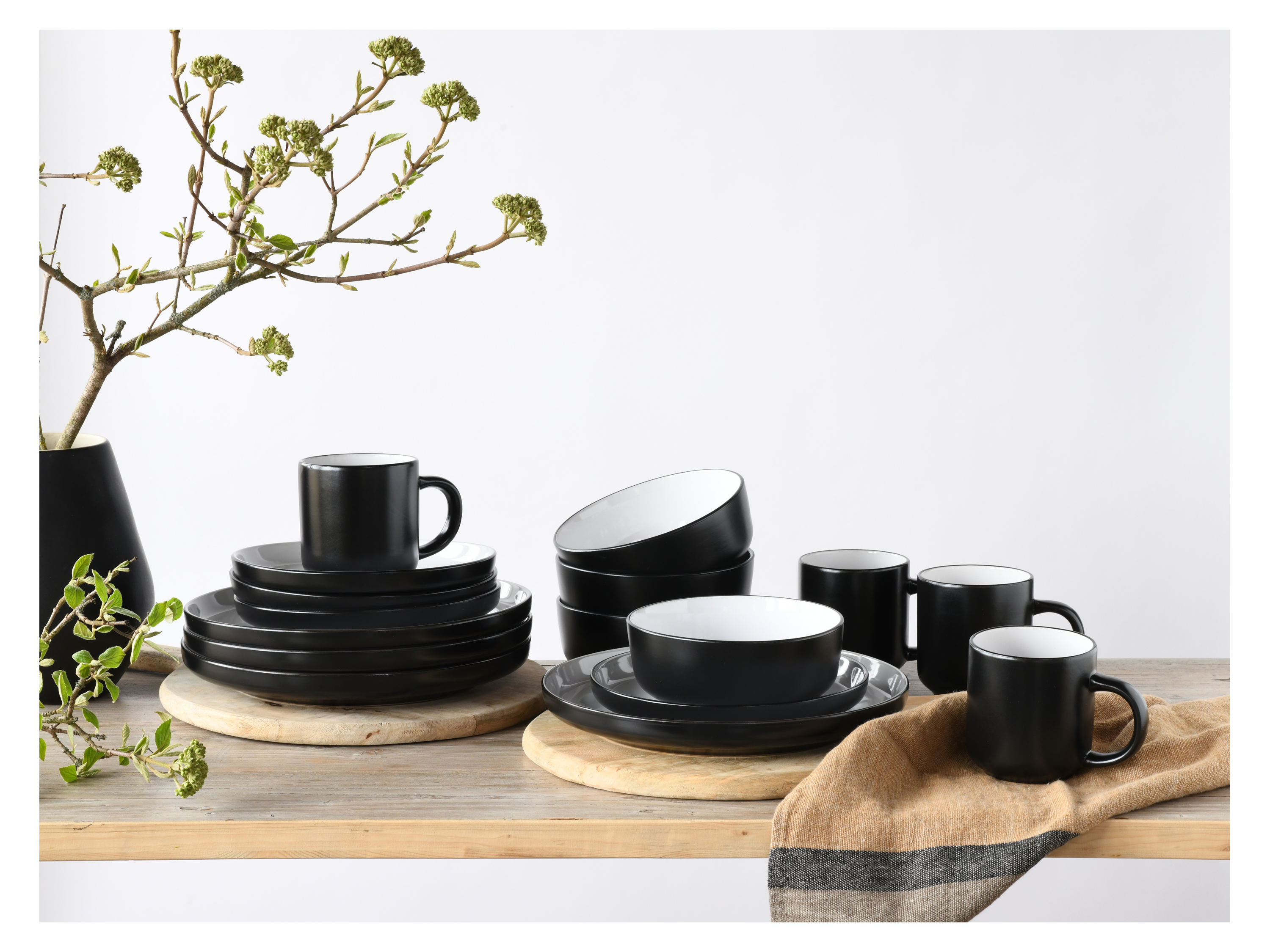 CREATABLE Geschirrset »Nordic Cool Black« (16-teiliges Kombiservice) Bild 3