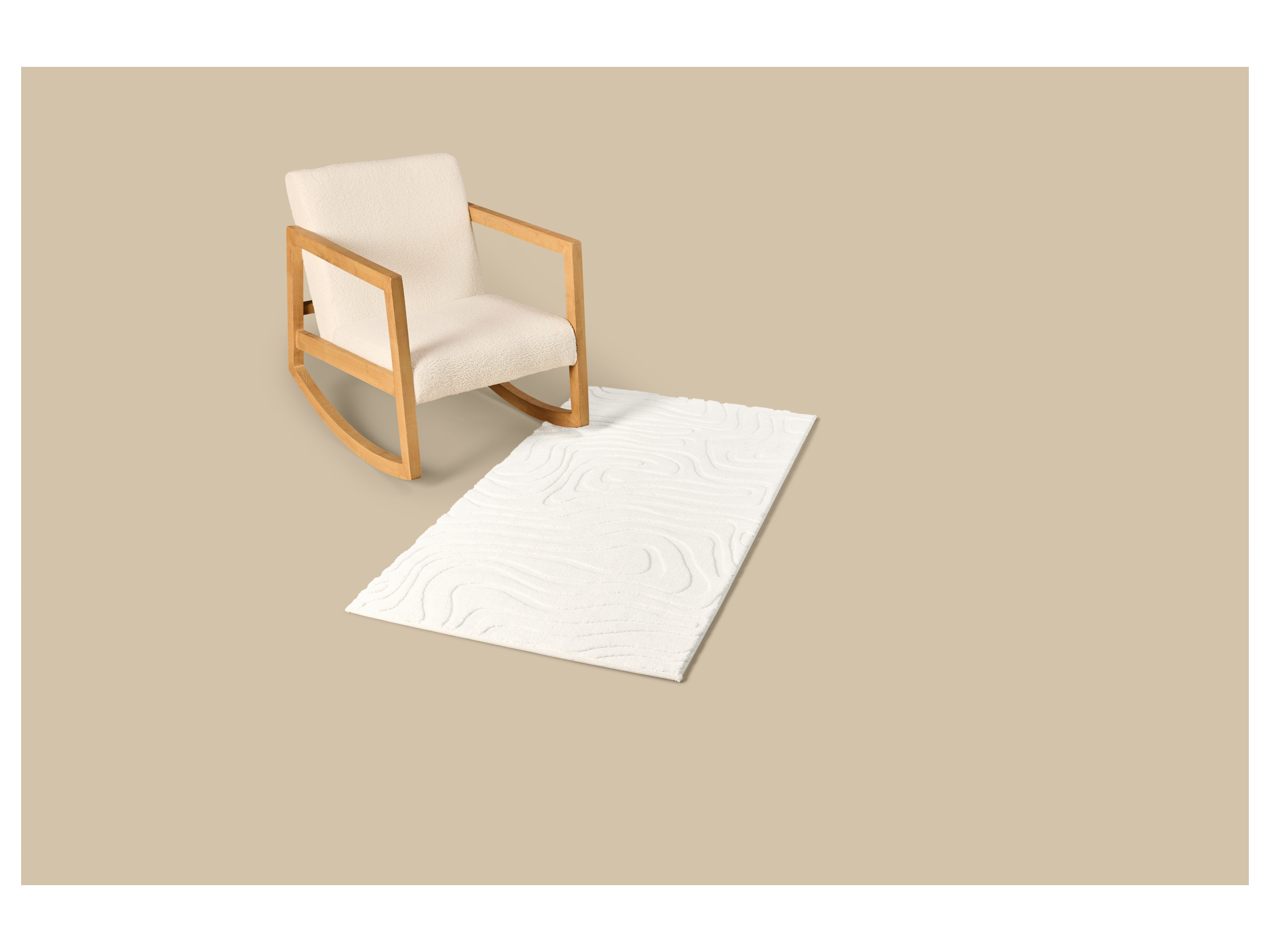 LIVARNO® Langflor-Teppich, 80 x 150 cm (Beige) Bild 2