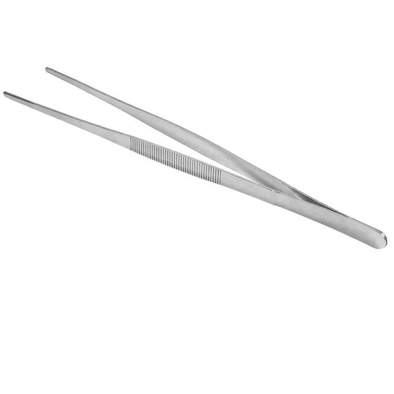 Gerade Edelstahlzange, Silberfarben, 30 Cm, Für Küche, Garten Und Medizinische Zwecke