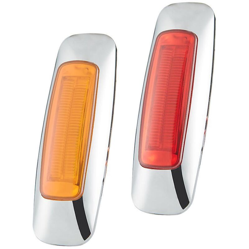 2 Stück - 8 Led Blinkende Seitenleuchten, Seiten- Und Rückleuchten, 12-24 V, Für Lastwagen