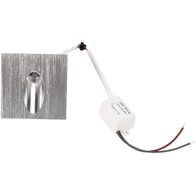 Quadratischer Led-einbaustrahler Aus Wasserdichtem Aluminium, Verstellbar Für Einfahrt, Veranda, Treppe – Warmweiß 85–265 V