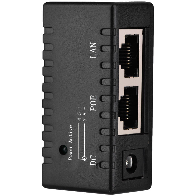 Poe-injektor-splitter Für Ethernet-lan-netzwerke, Schwarz – Netzteil
