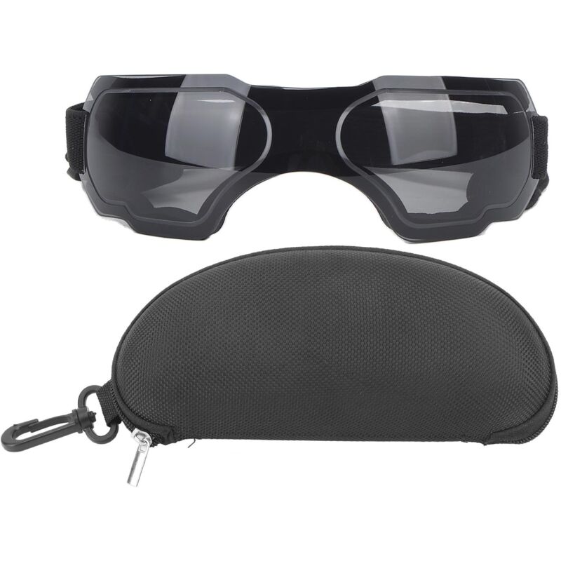 Uv- Und Winddichte Schutzbrille Für Mittelgroße Bis Große Hunde, Ideal Für Spaziergänge Im Freien, Farbe: Schwarz.