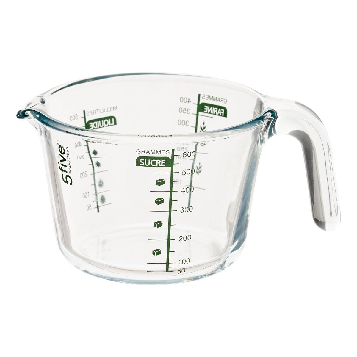 Neo-messbecher, Rund, 500 Ml, Transparent - 5five