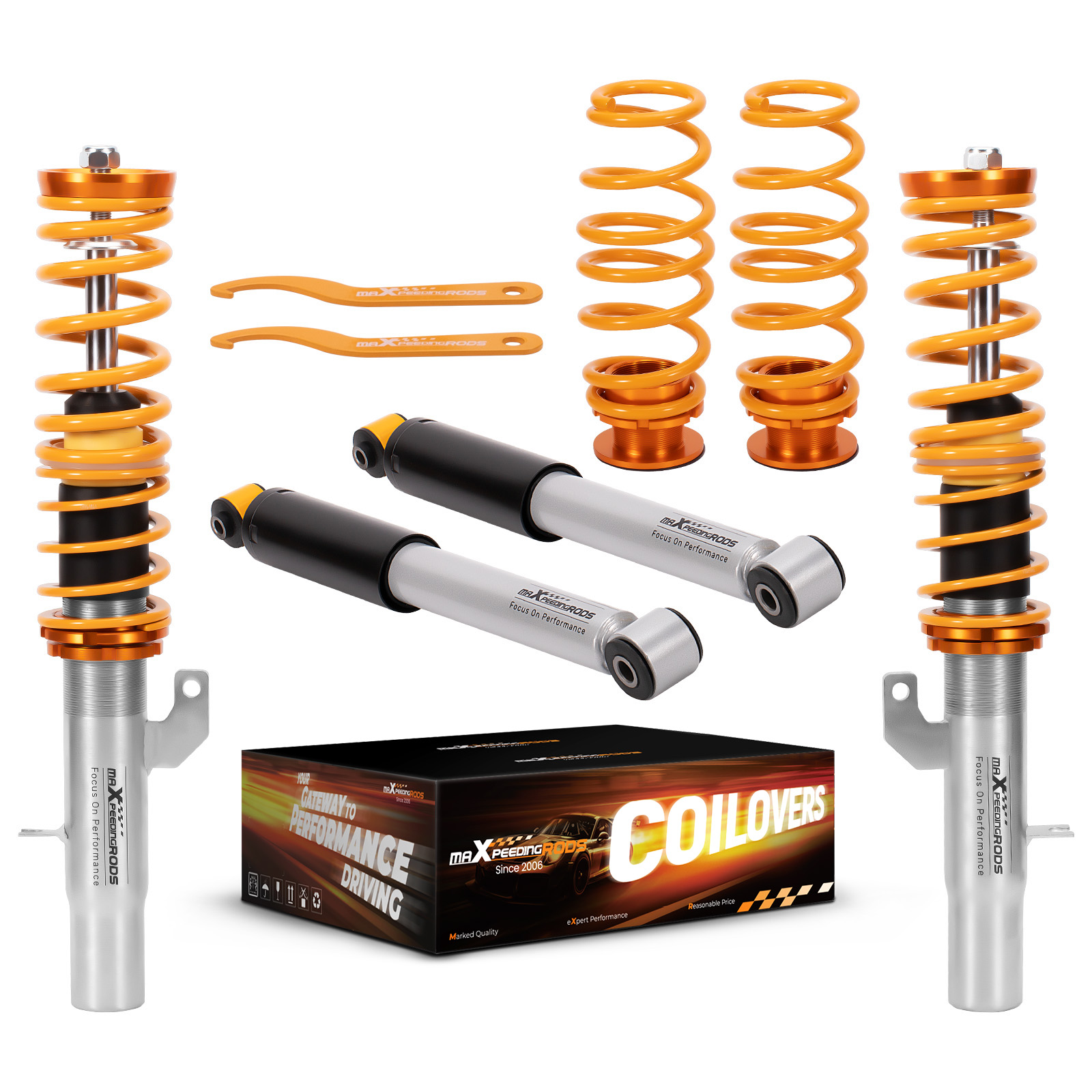 Höhenverstellbar Gewindefahrwerk For Citroen C3 2003-2010 Coilover Stoßdämpfer