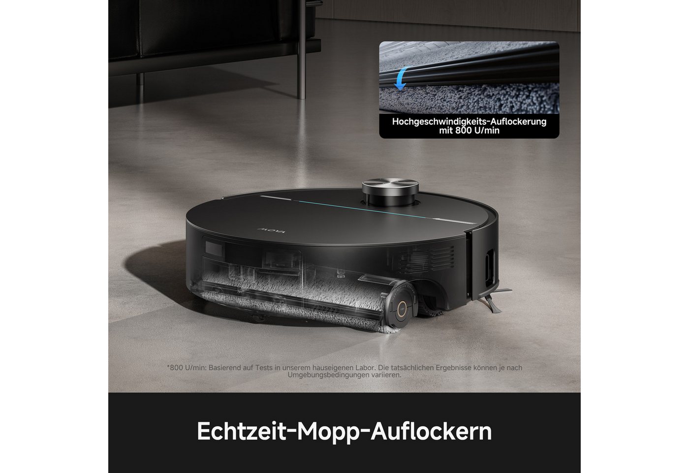 Saug- Und Wischroboter Mova Z70 Ultra Roller Complete Schwarz 36 000 Pa Bild 2