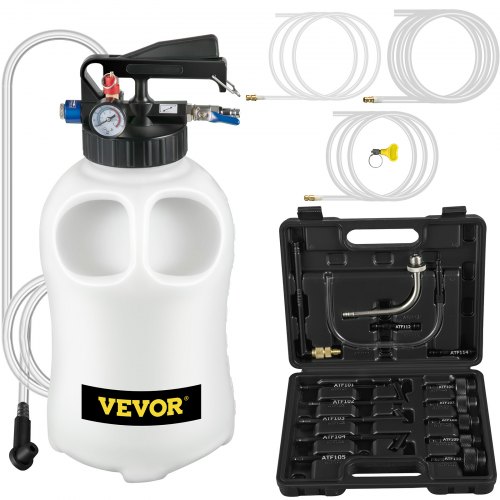 Handpumpe Ölabsaugpumpe Ölpumpe Absaugpumpe 10 L, Ölfluidextraktor Handpumpe 9,91 X 5,59 X 14,99 Cm, Umfüllpumpe Saugpumpe Flüssigkeitsextraktoren Mit 14 Gängigsten Adapter, Ölpumpen-set