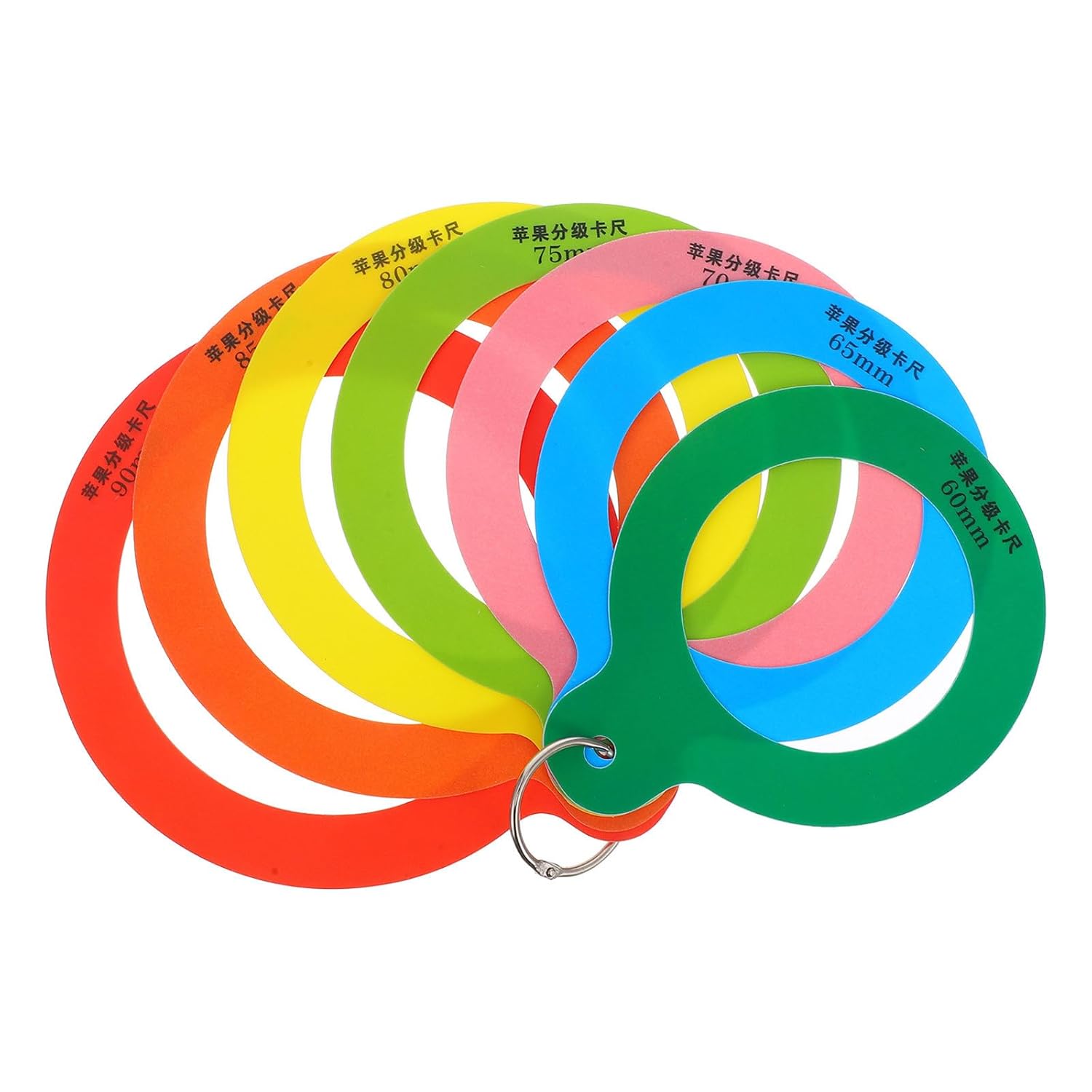 Anneau De Mesure Léger En Plastique Pour Le Diamètre Des Fruits, Outil Multifonction Pour Oranges Et Pêches, Instrument Pratique Pour Mesurer La Taille Des Fruits