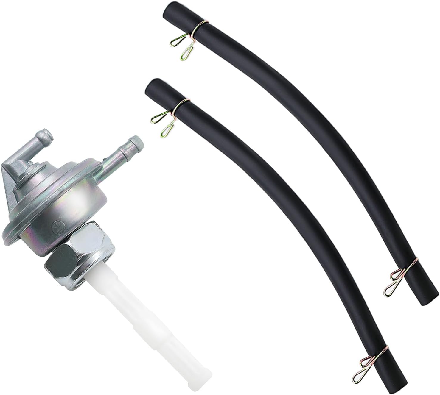 Robinet À Essence M16x1,5 Pour Motos Avec 2 Tuyaux À Essence, Robinet De Remplissage Sous Pression, Robinet À Essence Pour Générateurs (gy6 49-250 Cm³ Atv, Go-kart, Scooter)
