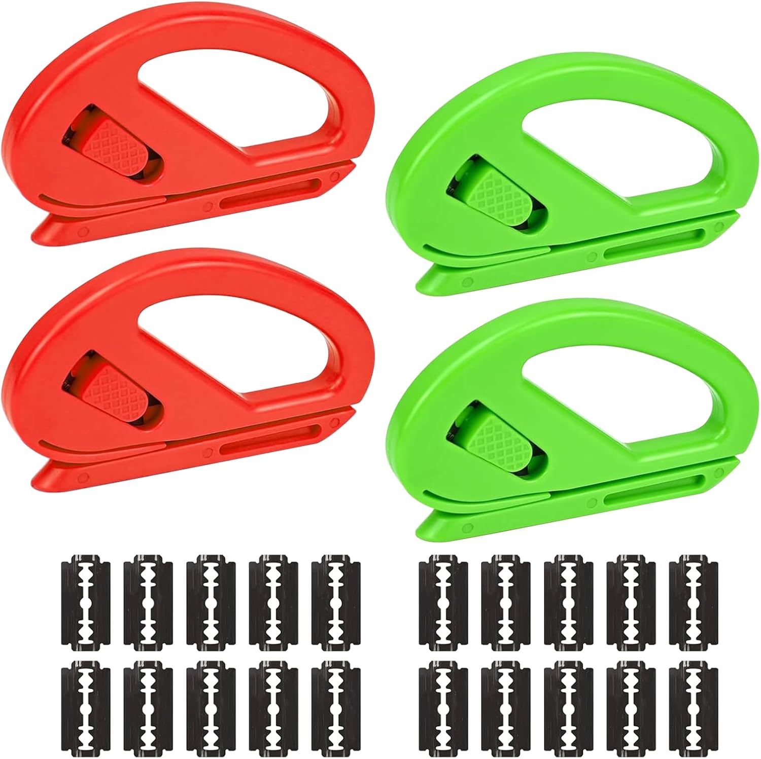 Ensemble De 4 Coupe-papiers À Cadeaux Avec 20 Lames, Coupe-papiers À Cadeaux, Coupe-papiers À Glissière Pour Anniversaires, Fêtes Et Projets Diy