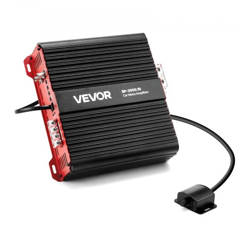 Monoblock Autoverstärker 3000 W Rms Max 1/2/4 Ohm, Audioverstärker (klasse D / 1-kanal) Mit Ferngesteuerter Subwoofer-pegelregelung Tiefpassfilter Bassverstärkung Lautstärkeregler