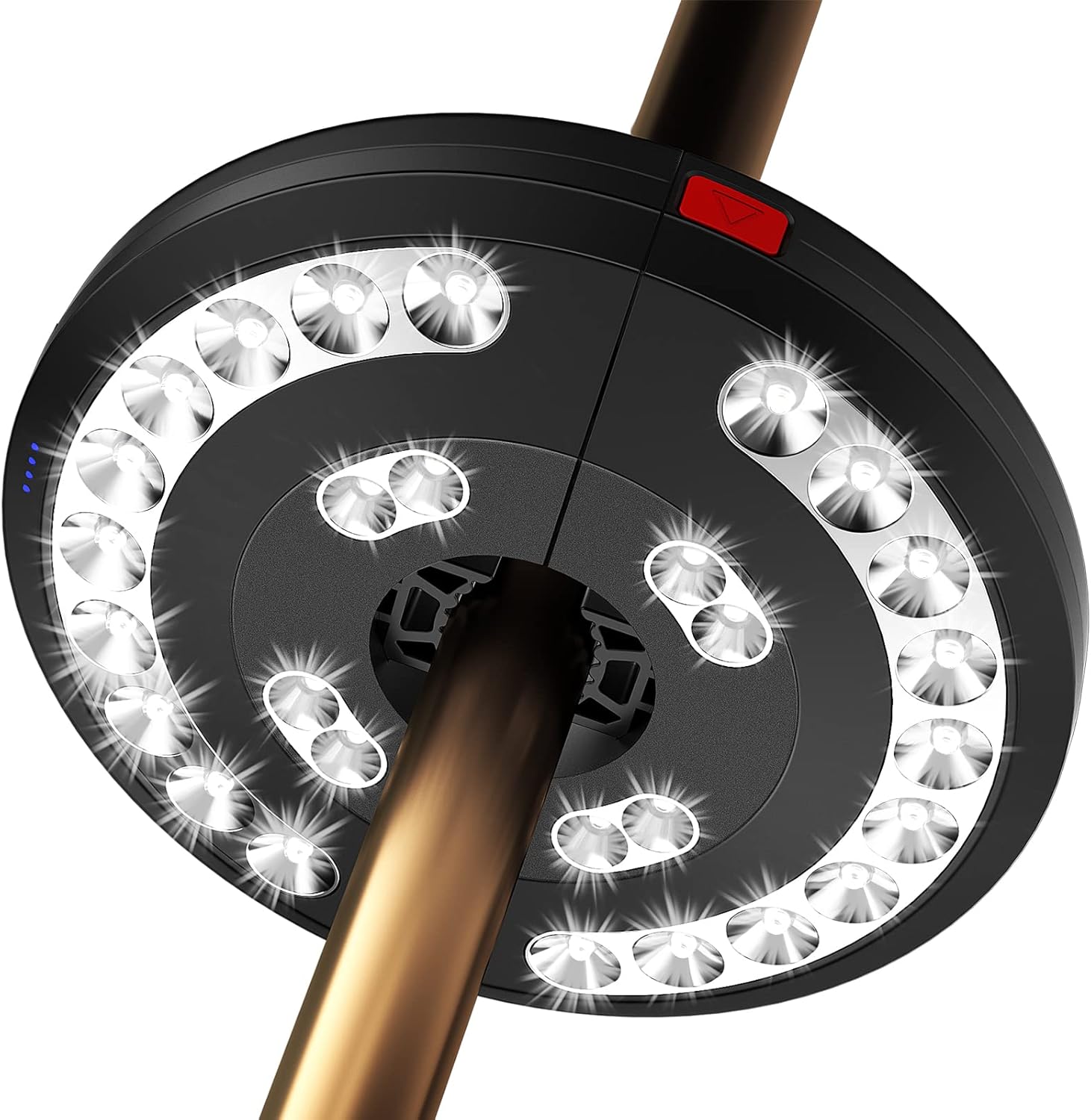 Lampe Parasol, Éclairage Rechargeable À Trois Modes, À Utiliser Sous Les Parasols, Comme Lampe De Secours, En Camping, Sur Les Terrasses, À La Plage, Dans Les Jardins Et Au Bord Des Piscines En Cas De
