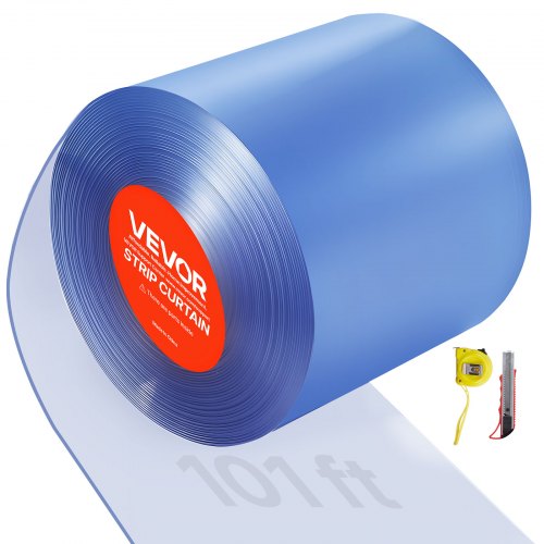 Pvc-streifenvorhang, 30,8 M Länge X 0,3 M Breite, Lamellenvorhang, Meterware, -55,6 °c Bis 30 °c Vorhangstreifen Für Türen Von Supermärkten, Garagen Und Lagerhallen, Transparent
