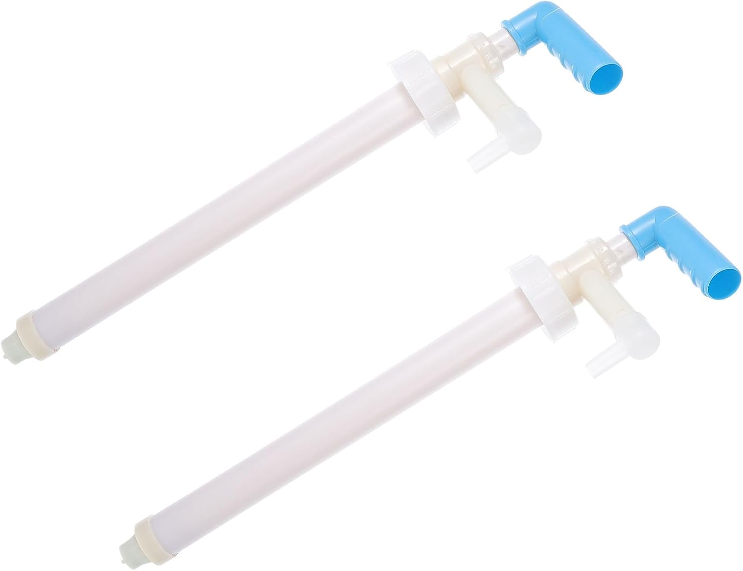 Pompe À Liquide Manuelle En Plastique Blanc, Doseuse Pour Bidons De 20 Litres, Surface Lisse Et Finition Soignée, Lot De 2, Pour Produits Chimiques