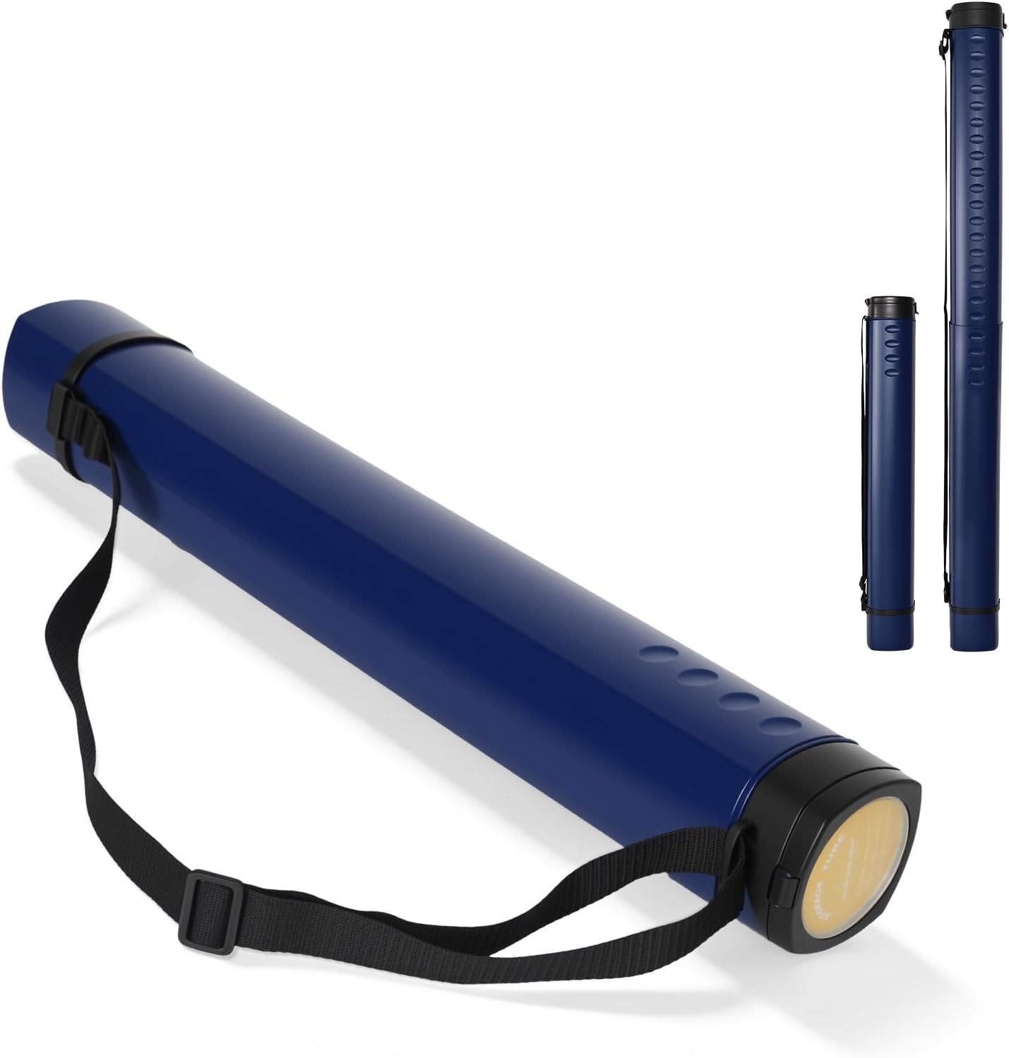 Teleskop-posterrolle A0, Transportrolle, Zeichenrolle, 62-107 Cm, Köcher Für Bilder, Poster Und Flipchart-papier, Längen- Und Tragegurtverstellbare Kunststoffzeichnungen, 1 Stück (dunkelblau)