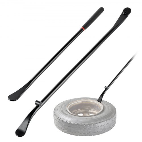 Reifenmontiergerät Manueller Reifenwechsler 2 Stk. Metall Reifenheber 97 & 76,5 Cm Reifenmontierhebel Zur Montage Demontage Für Outdoor Mobile Autoreparaturen Von Universalen Fahrzeugtypen