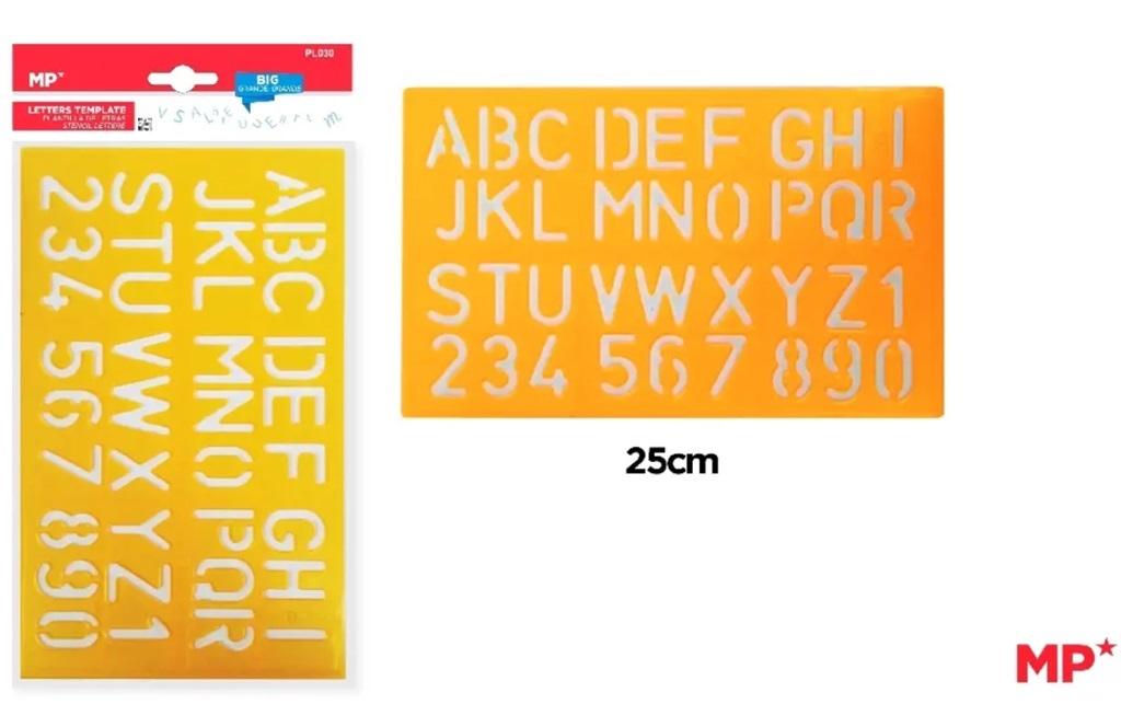 Buchstabenzeichnungsvorlage 25 Cm