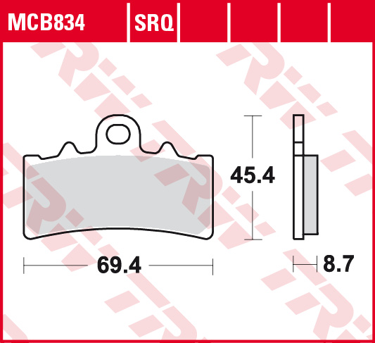 Trw Zf Bremsbeläge Kh606 Sinter Street Bmw G 310 R / Gs 16-, C 400 Gt / X 18-, Ktm Duke 125 11-, 390 Adv / Duke 13-, Vorderachse