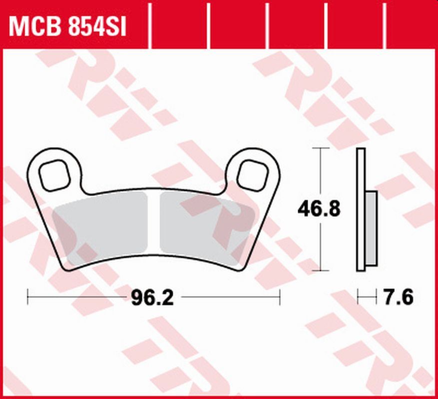 Trw Zf Bremsbeläge Kh657 Sinter Offroad Polaris Ranger 400 '10-, 500 '06-, General 1000 '16-, Hinten Polaris Outlaw 450/525 '08-'11, Ranger Rzr 800 '08-, Ranger Rzr 570 '12-, Vorne