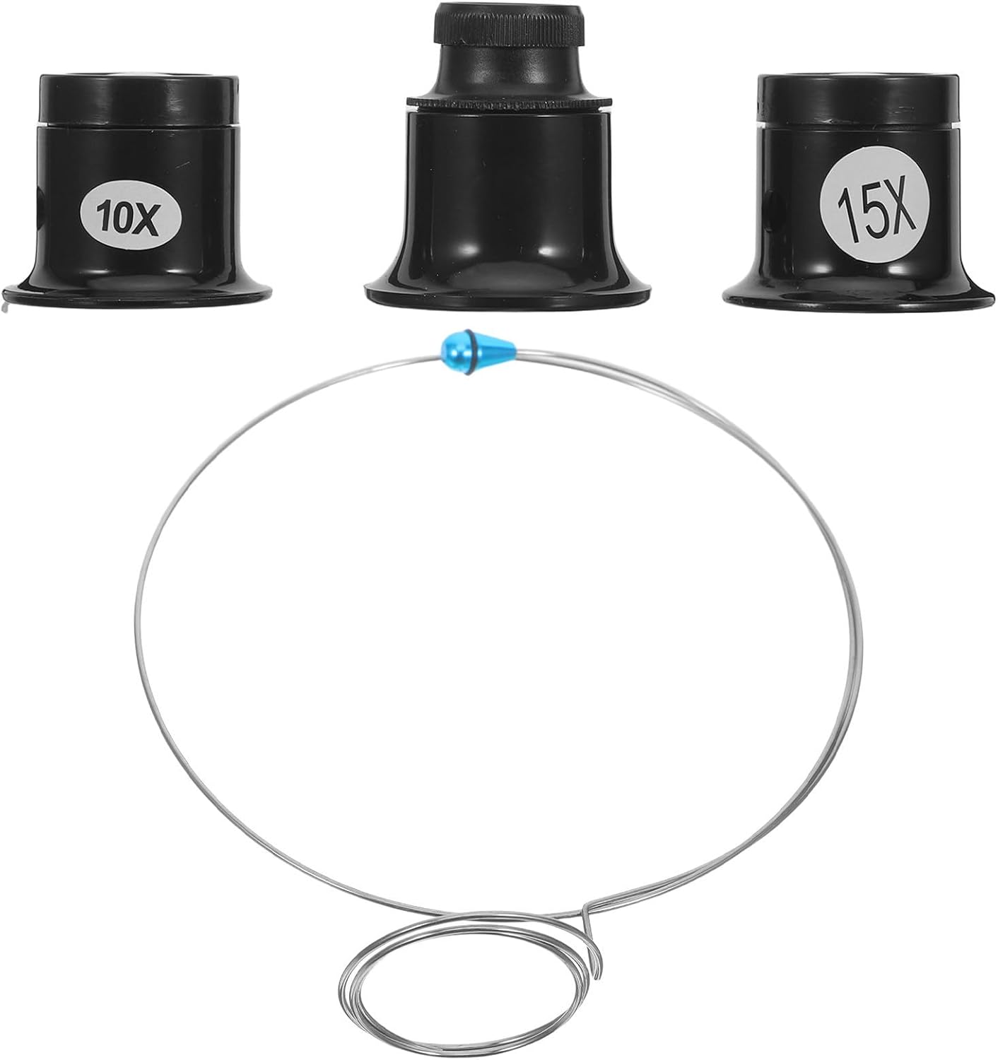 Loupe De Bijoutier Avec Support En Fil D'Acier, Outil De Précision Agrandi Pour Les Réparations De Montres Et De Bijoux, Portable Et Léger