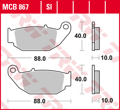 Trw Zf Bremsbeläge Kh629 Sinter Für Honda Cb 125 R / 300 R (ab 2018), Crf 250 L (2013–2017), Suzuki Gsx-r / S (ab 2018), Hinten