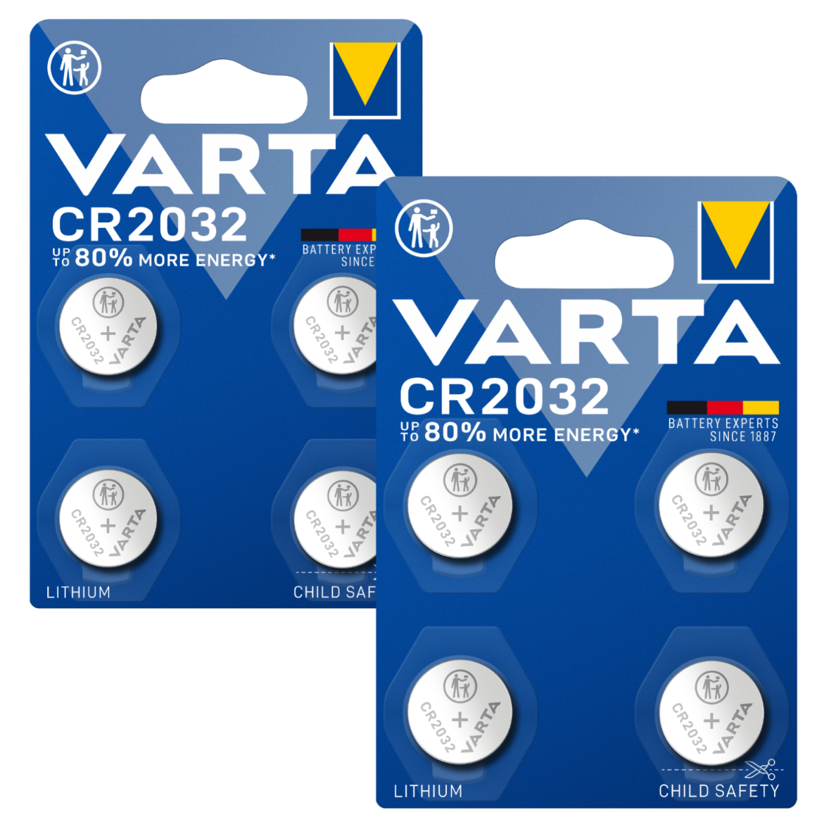 Varta Cr 2032 Lithium-knopfzellenbatterie Für Uhrenfernbedienung 3v 4 Stück X2