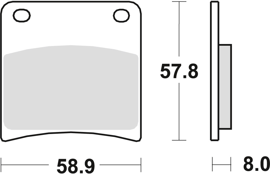 Trw Zf Bremsbeläge Kh146 Sinter Street Für Suzuki Gsxf 600/750 (88–97), Vx 800 (90–95), Gsxf 1100 (88–96), Gsx 1100 G (91–93), Vorder-/hinterrad