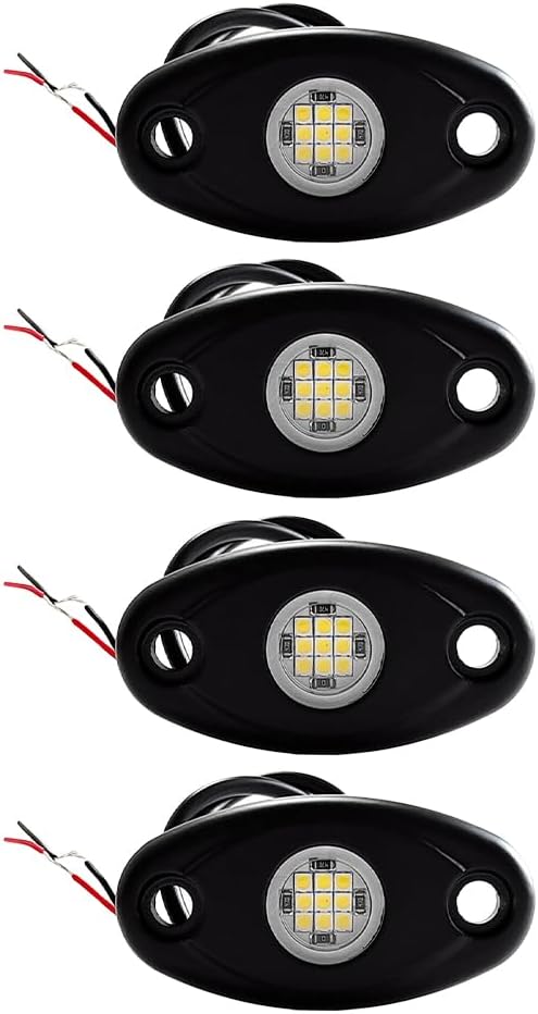 Éclairage De Soubassement À Led 12v Noir En Alliage D'Aluminium Et Polycarbonate, Éclairage Basse Tension Polyvalent Pour Tous Types De Véhicules Et Pour L'Éclairage D'Ambiance Dans Les Voitures, Lot