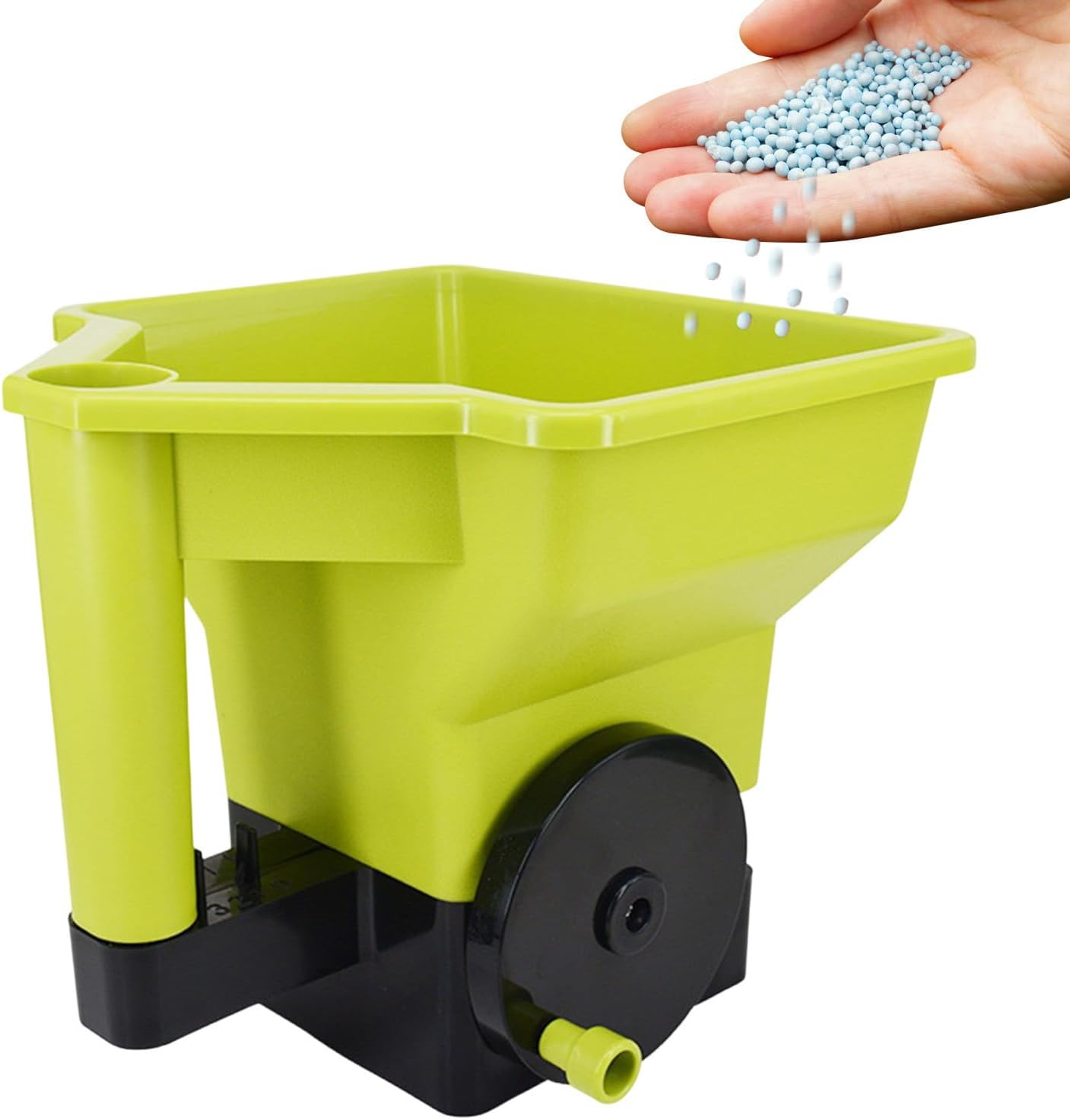 Épandeur D'Engrais Épandeur D'Engrais Ergonomique Et De Précision Semoir À Gazon Portable Pour Jardin, Pelouse, Cour, Gazon, Allées Et Terrasses En Fonte