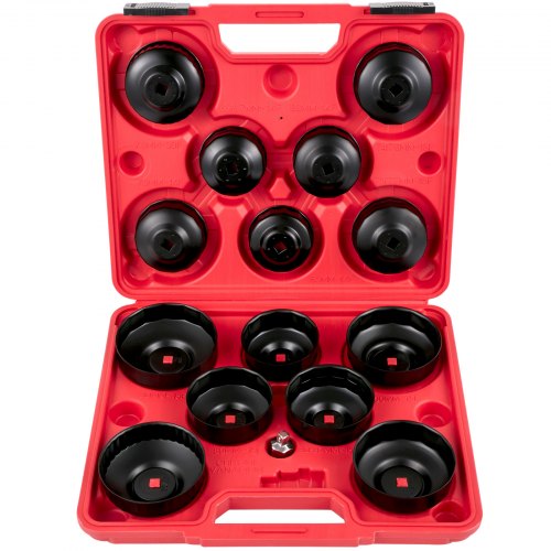 Ölfilter-steckschlüsselsatz, 14-teiliges Ölfilterschlüssel-set, Robuster Ölfilter-steckschlüsselsatz Aus Stahl, 3/8 Zoll Ölfilter-steckschlüsselsatz, Ölfilter-steckschlüsselsatz