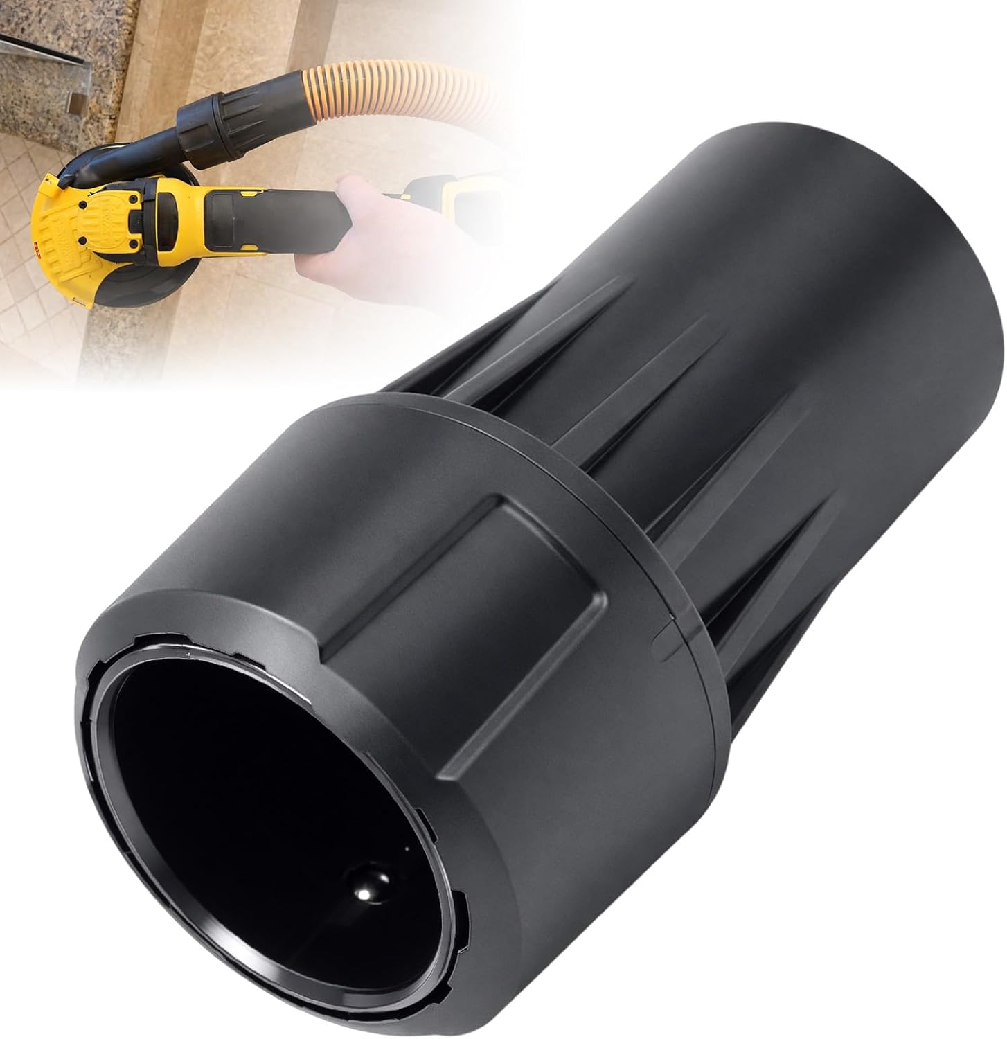 Adaptateur Universel Dwv9000, Compatible Avec Les Aspirateurs Dewalt, Raccord Pour Tuyau D'Aspirateur De 1-1/4".