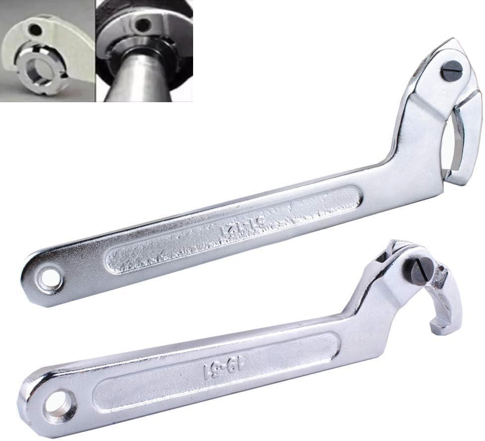 Clé À Crochet En C Réglable, Clé À Écrou De Roue Réglable À Tête Carrée, 19–51 Mm, 51–120 Mm, Pour Vérins Hydrauliques, Machines, Véhicules