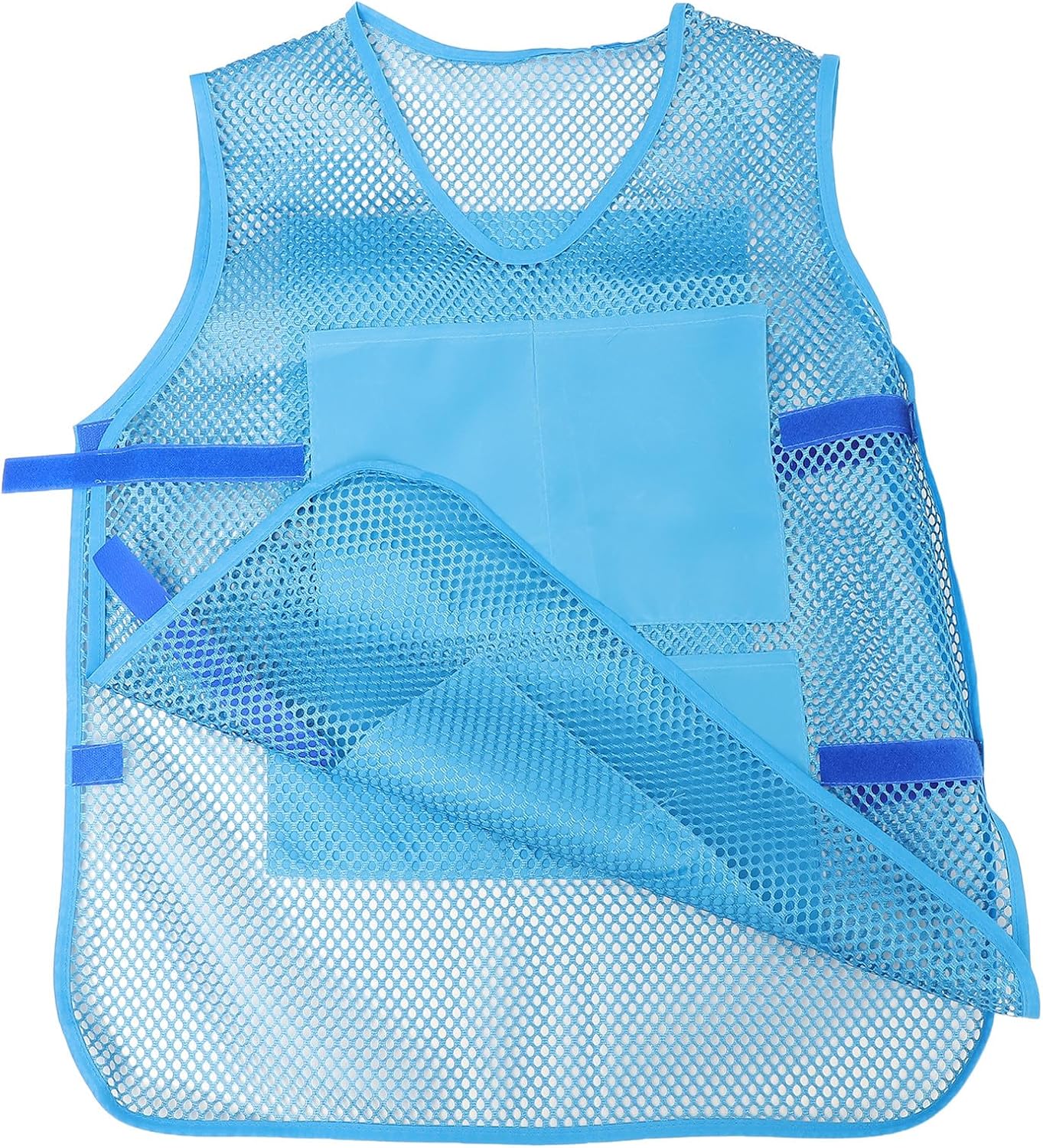 Gilet Rafraîchissant Léger Pour L'Été Avec Batterie De Refroidissement Intégrée En Mélange De Fibres Chimiques, Idéal Pour Les Activités De Plein Air Et Le Travail D'Été. Couleur Aléatoire. Différente