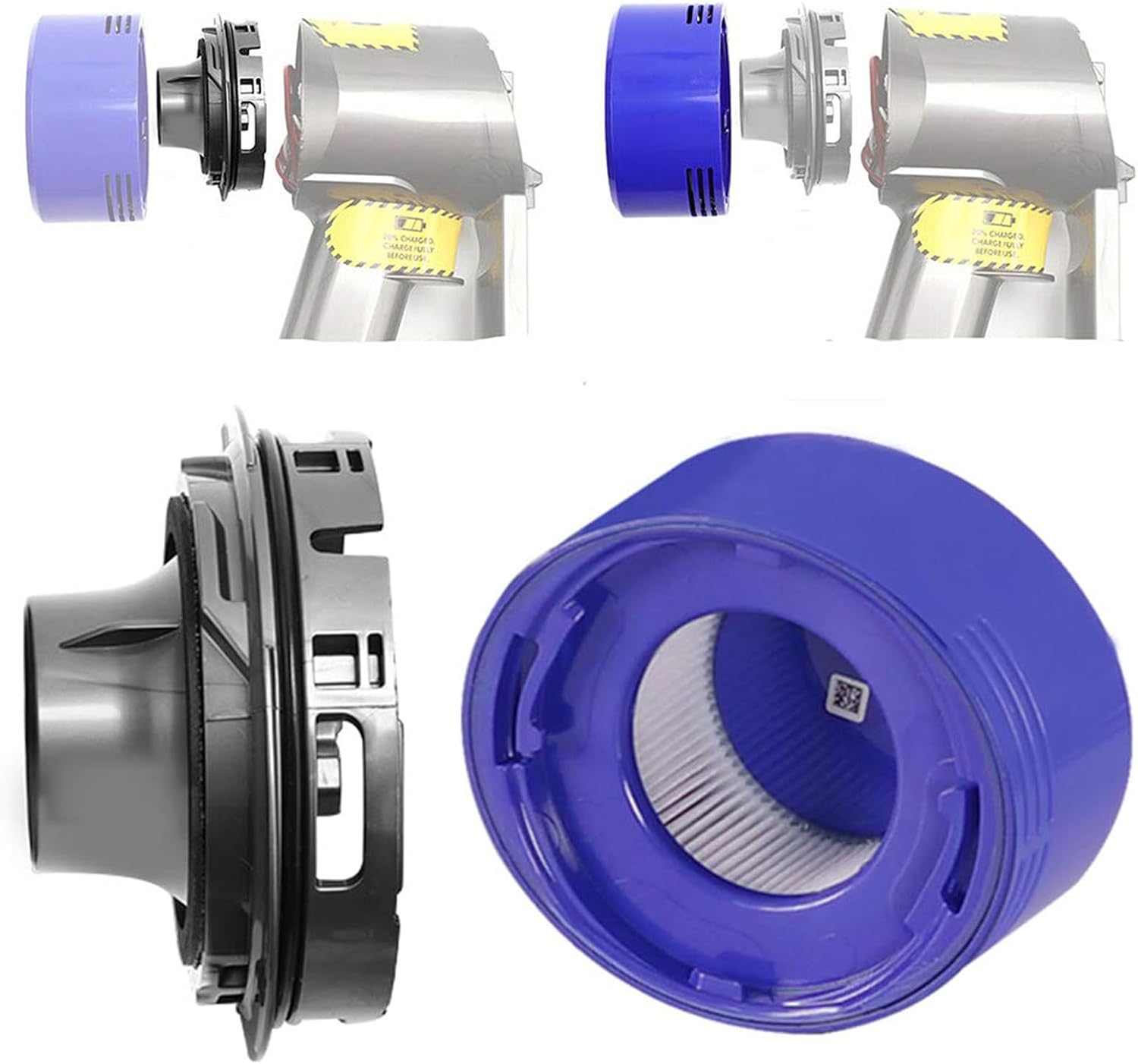 Kit De Filtre Pour Moteur Arrière Pour Aspirateurs V7 Et V8