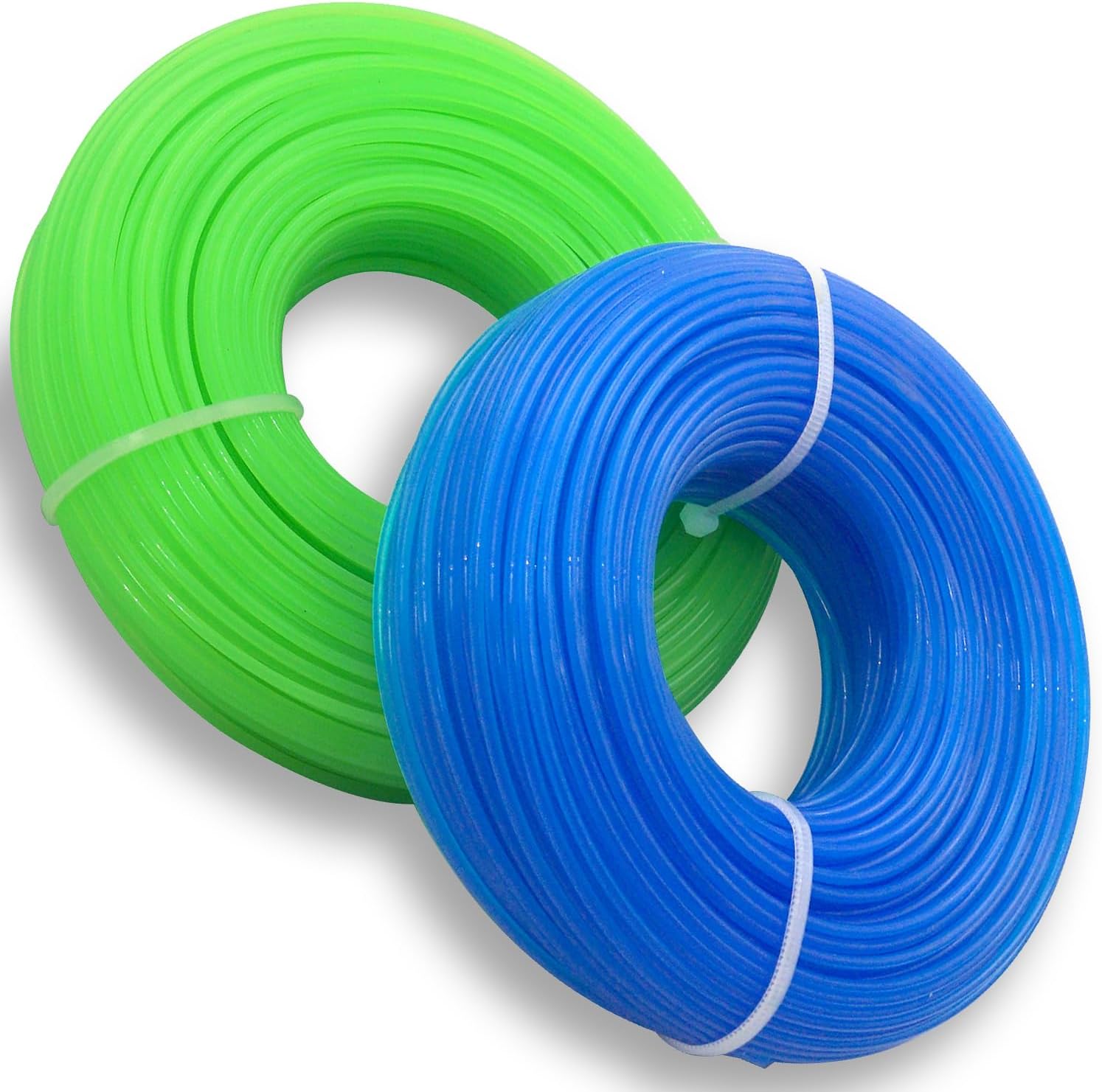 Fil De Coupe Universel, 1,6 Mm X 100 M, Bobine De Fil De Nylon, Lot De 2, Vert + Bleu
