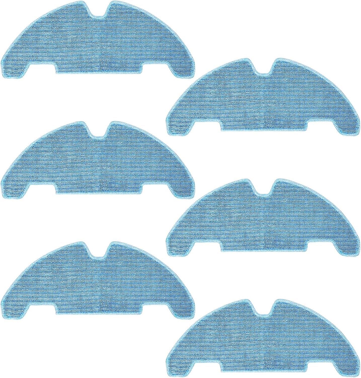 Ensemble De 6 Lingettes De Rechange En Microfibre Pour L'Aspirateur Robot Lefant M330 Pro, Lavables Et Réutilisables.