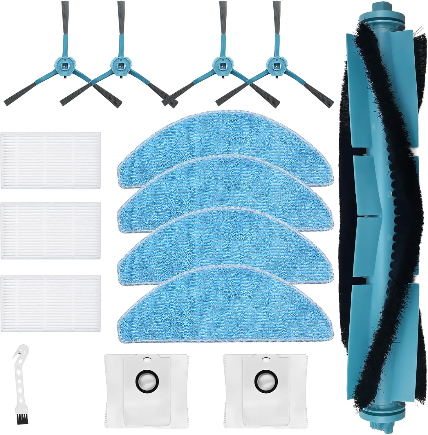 Pièces Détachées Kimsin Pour Aspirateurs Cecotec Conga 7490 Immortal / 8290 Immortal Ultra Power Genesis/x-treme : Brosses Rotatives, Chiffon, Sac À Poussière, Brosses Latérales Et Filtre.