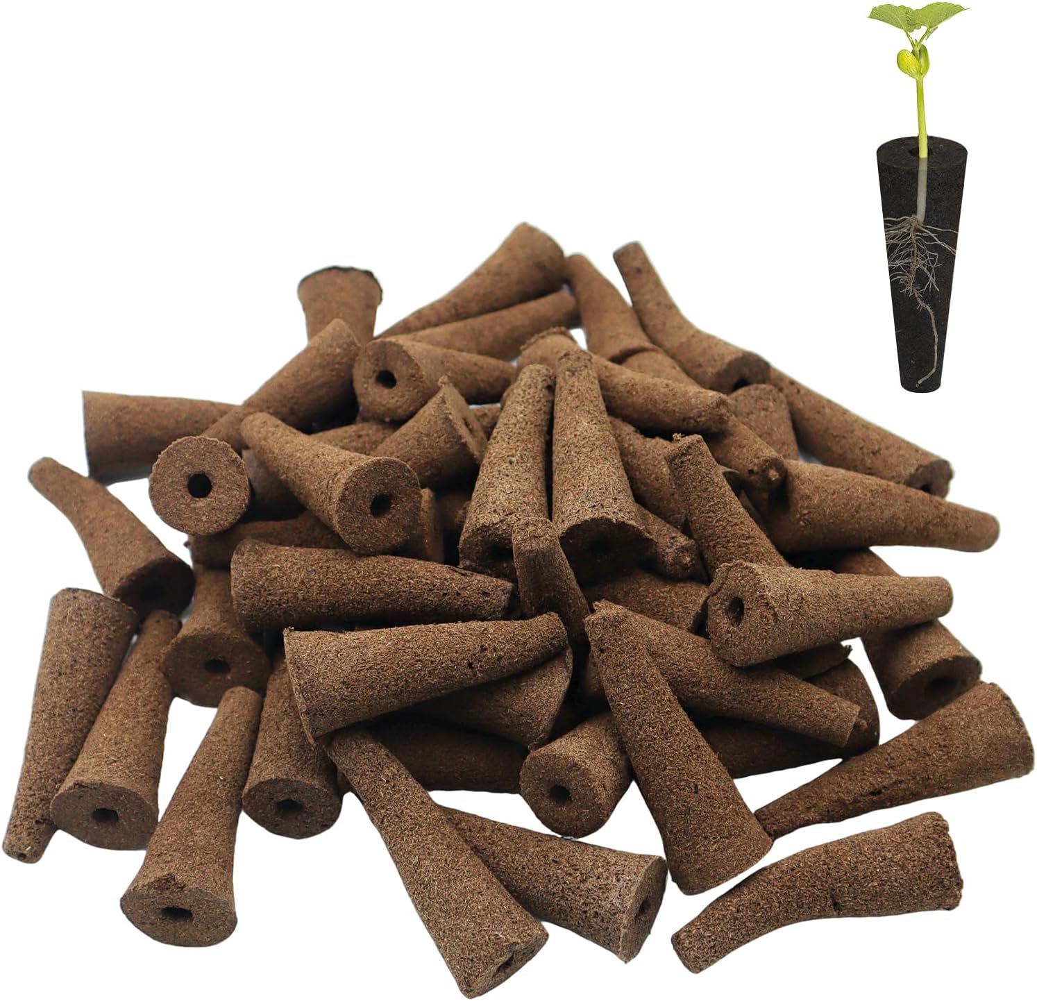 50 Pièces De Éponges De Culture Hydroponique, Éponges De Remplacement (5,5 Cm De Long), Éponges De Culture Hydroponique Avec Engrais Pour Semis De Légumes, Fraises Et Fleurs