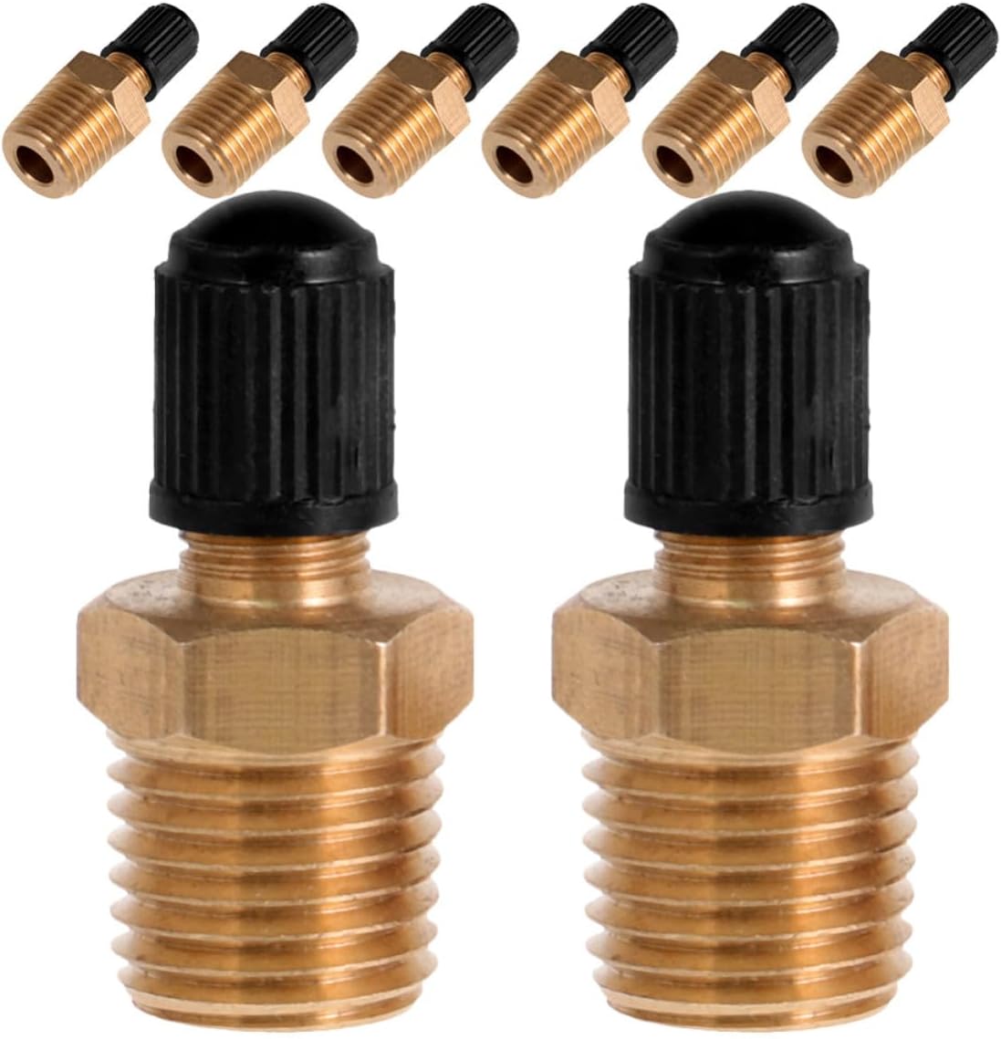 Ensemble De 8 Valves De Véhicule Avec Capuchon D'Étanchéité Et Insert Standard, Compatible Avec Les Réservoirs