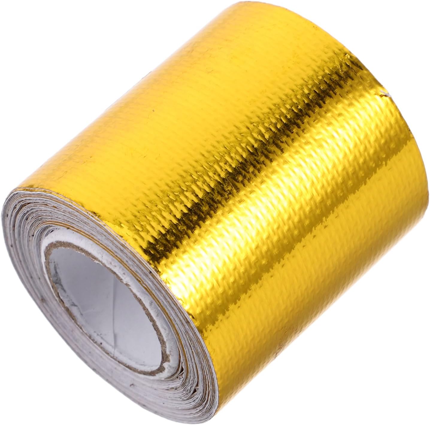 Ruban De Protection Thermique 5 M X 5 Cm En Fibre D'Aluminium Dorée, Ruban Adhésif Haute Température Pour Tuyaux D'Échappement, Tuyau Isolant Haute Performance Pour Véhicules Automobiles