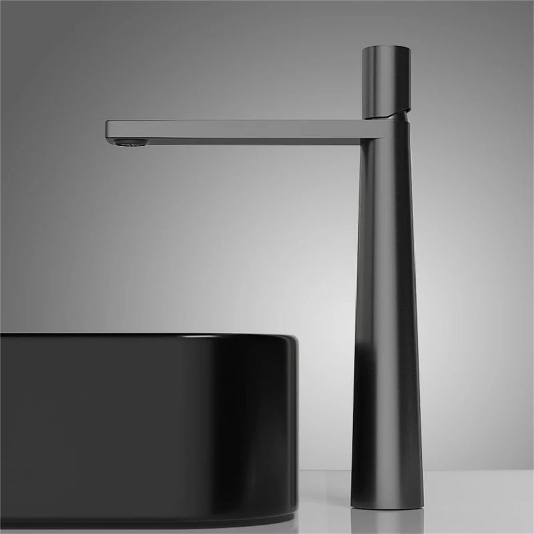 Robinet De Lavabo, Brosse En Laiton Massif Avec Finition Dorée, Mélangeur, Robinet À Levier Eau Chaude Et Froide