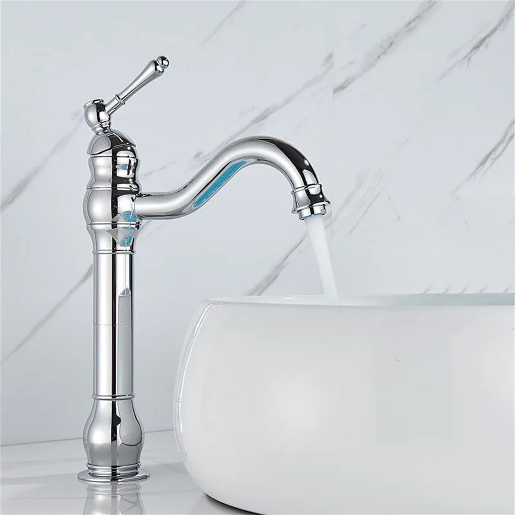 Robinet De Lavabo En Laiton Antique, Mélangeur D'Eau Chaude/froide, Mélangeur De Lavabo, Robinet