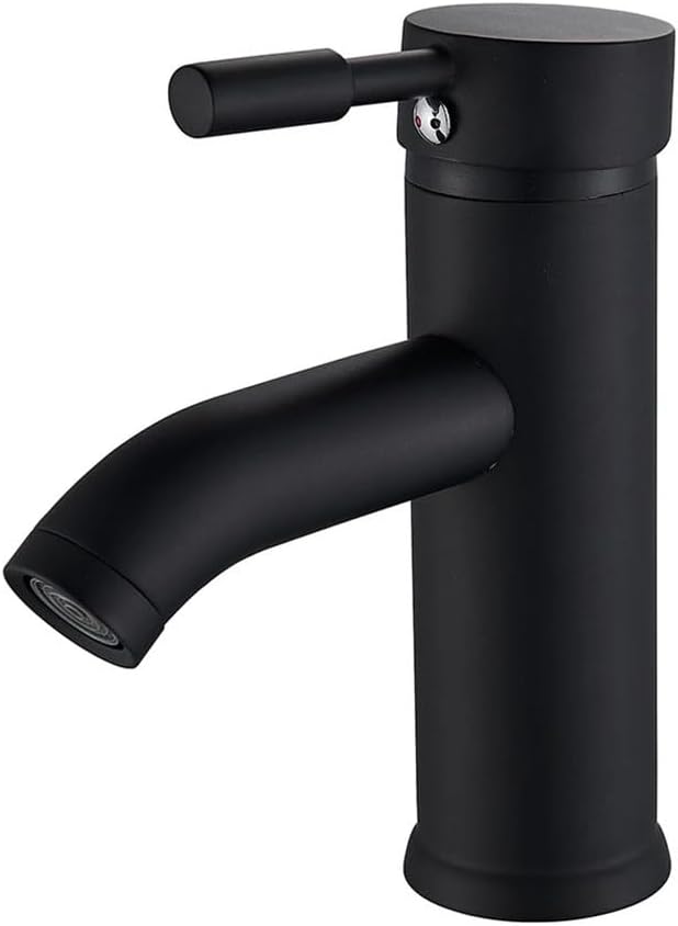 Robinet De Lavabo, Mélangeur Pour Eau Chaude Et Froide, Robinet De Lavabo, Robinet Noir Et Or, Robinet De Cuisine, Robinet De Salle De Bain, Robinet De Lavabo À Un Trou