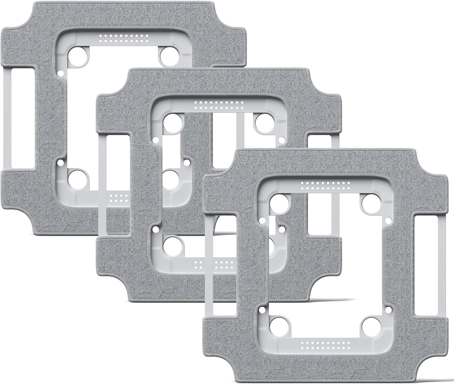 Lot De 3 Lingettes De Nettoyage W3 Omni Avec Support Pour Le Robot Nettoyeur De Vitres Ecovacs Winbot W3 Omni – Pièces De Rechange Lavables