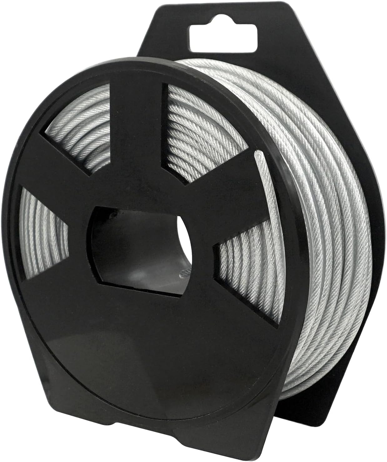 Fil De Coupe-bordures Robuste En Acier Rond Avec Enrouleur, 3 Mm X 27 M – 0,12 Pouce