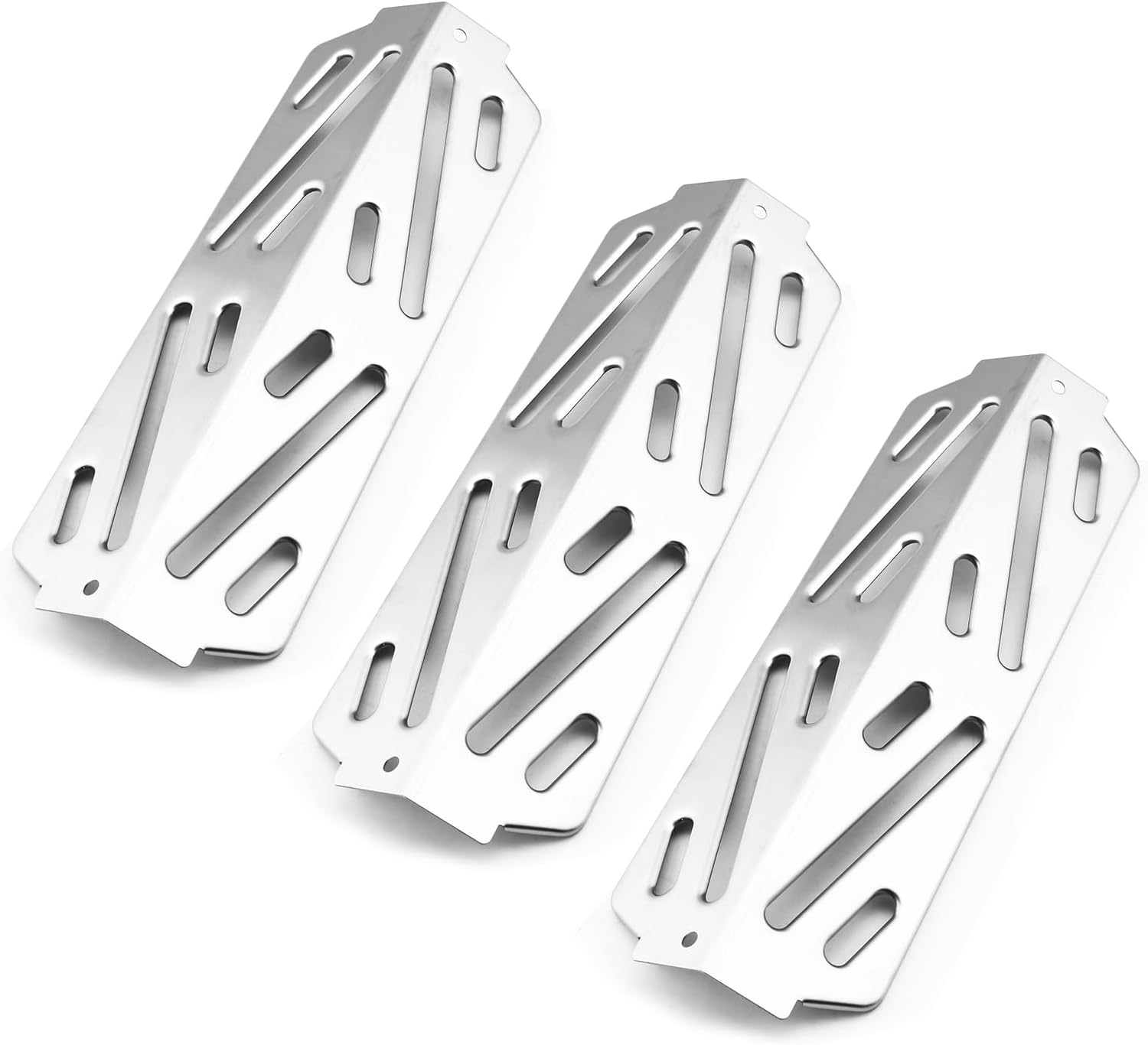 Pare-chaleur 66040 Pour Barbecues Weber Genesis Ii Série 300 (genesis Ii E-310, E-315, E-330, E-335, S-310, S-335), En Acier Inoxydable, Lot De 3