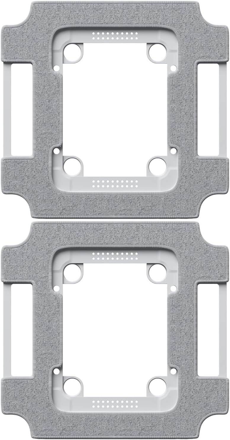 Lot De 2 Lingettes De Nettoyage W3 Omni Avec Supports Pour Le Robot Lave-vitres Ecovacs Winbot W3 Omni, Pièces De Rechange Pour Lingettes Lavables.