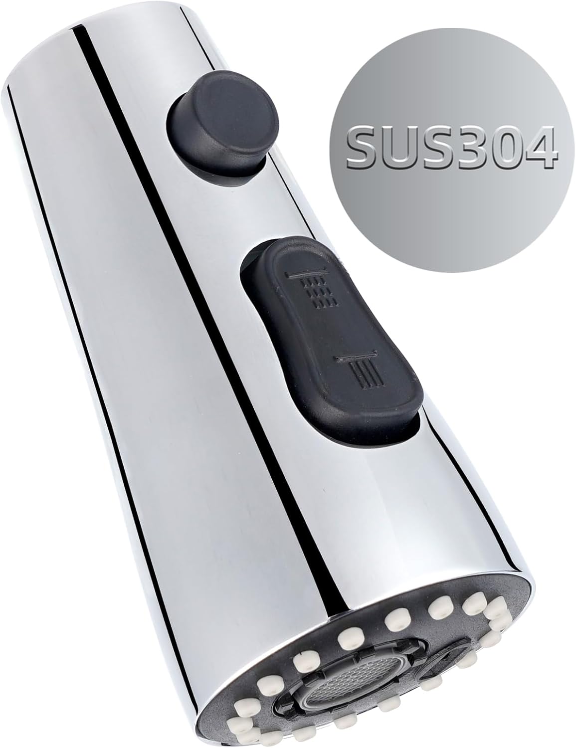 Remplacement De Tête De Robinet De Cuisine, Tête De Douche De Cuisine Extensible Avec 15 Adaptateurs, Douche De Cuisine À 3 Fonctions (g1/2) – Argent