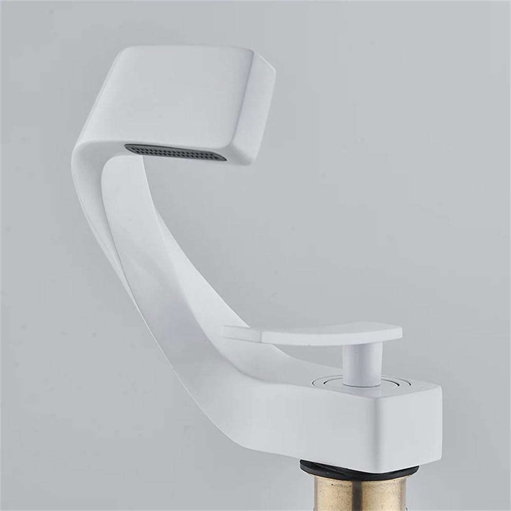 Robinet De Lavabo À Un Trou, Mélangeur À Levier Unique, Robinet De Salle De Bain Pour Eau Chaude Et Froide, Robinet À Poser.